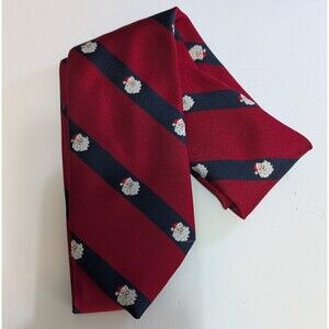 Berry Korman Men's Collection Christmas Tie Blue Red White Santa Faces (343)